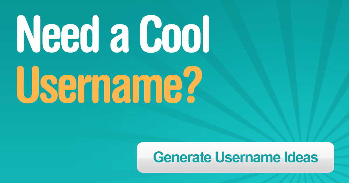 Username Generator. Cool, Catchy Name Ideas, Nicknames ... - 1200 x 630 png 125kB